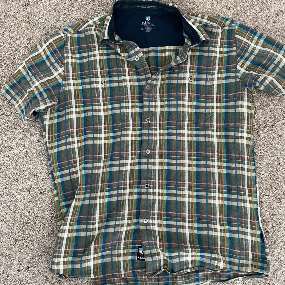Kuhl Short-Sleeve button down. Sz L